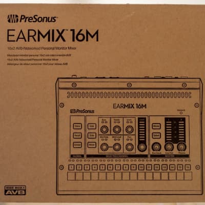 PreSonus Earmix 16M 16-channel AVB personal monitor mixer, Open Box, Never Used, Like New image 7