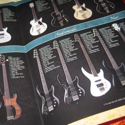 Luna Guitar Catalog and Colorful Detailed Wall Poster from 2009 image 9
