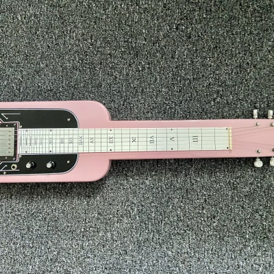 Eastwood Airline Lap Steel 2023 mint Shell Pink with gig bag. image 1