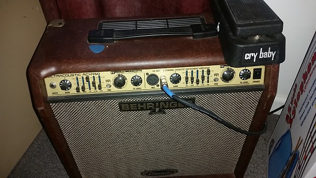 Behringer Ultracoustic ACX450 45-Watt 2-Channel Acoustic Guitar Amp Antique Brown image 1