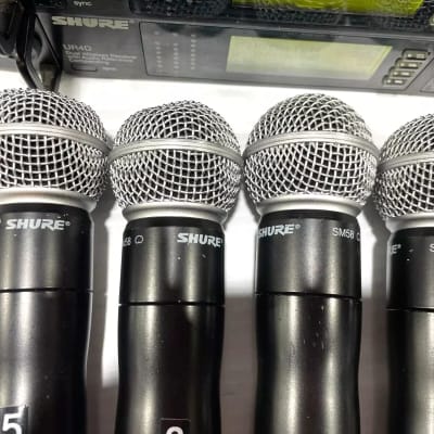 Shure UR4D Dual G1 Wireless Receiver W/ (2)UR2 Handheld Transmitters #2422 (One) image 9