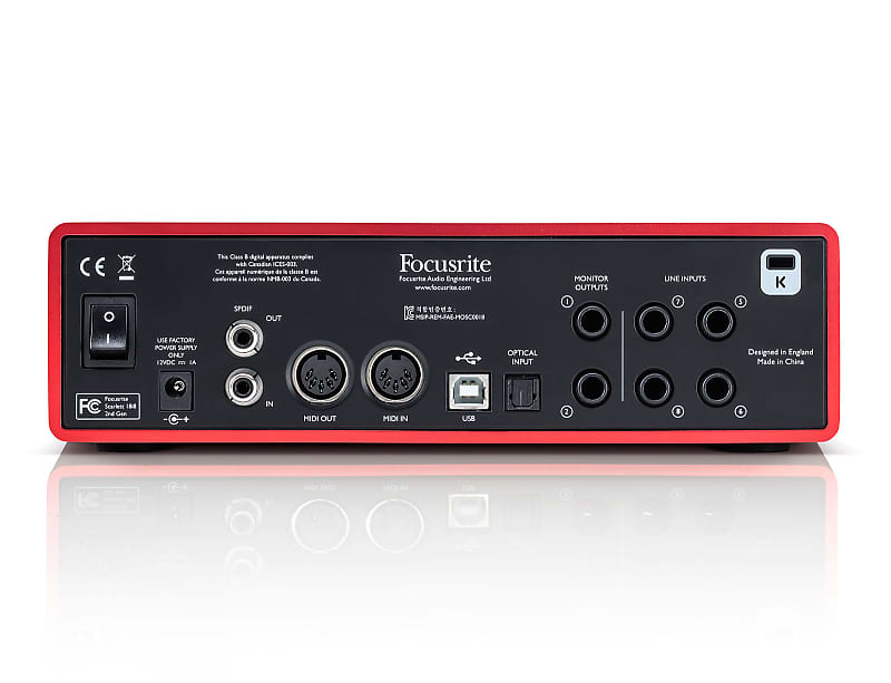 Focusrite Scarlett 18i8 2nd Gen USB Audio Interface | Reverb