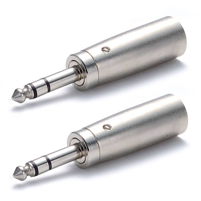 CABLE ADAPTER -Pair 1/4" TRS Male to XLR Male Converter image 1