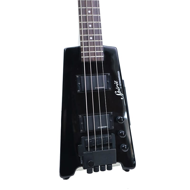 Steinberger Spirit XT-2DB Headless Electric Bass Guitar, Black w/Gigbag