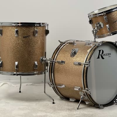 Rogers 20/12/16" 60's Cleveland-Era Holiday "Headliner" Drum Set - Champagne Sparkle image 2