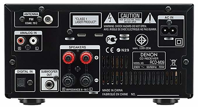 Denon RCD-M39 black No-Speakers | Reverb