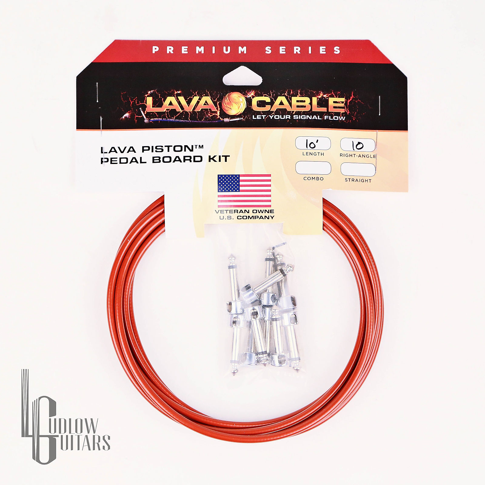 Lava Cable Piston Series SolderFree Right Angle Reverb Australia