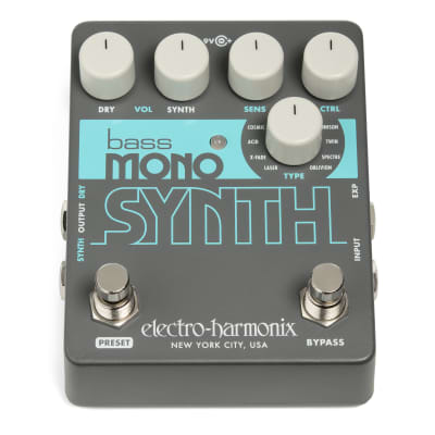 Electro-Harmonix EHX Bass Mono Synth Bass Synthesizer Effects Pedal image 2