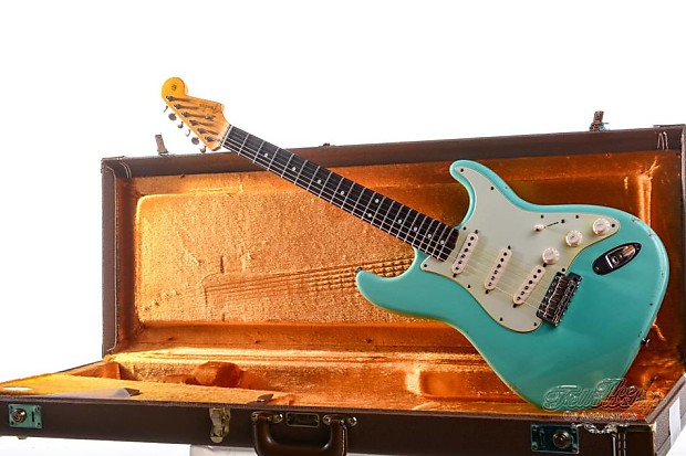 名作 Fender Custom Shop 1960 Stratocaster Relic Seafoam Green エレキギター