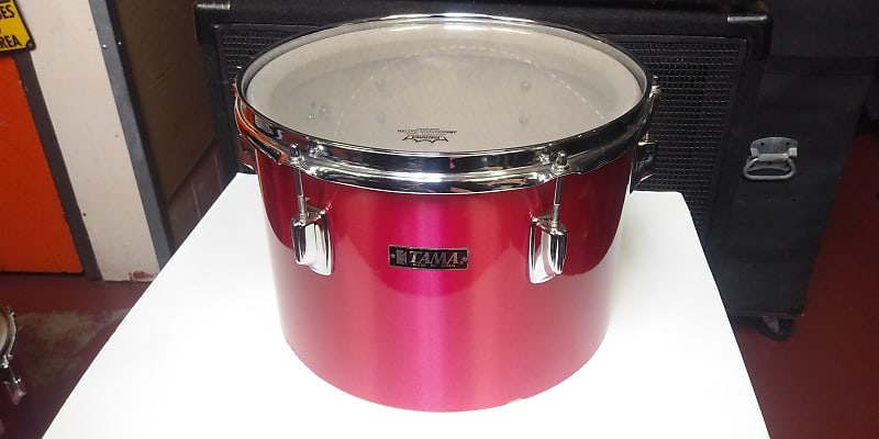 RARE! 1970s Tama Made In Japan Ruby Red Wrap 9 x 13" Imperialstar Concert Tom - Sounds Great! image 1