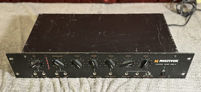 Multivox MXD-5 Analog Echo 1970's - Black image 1