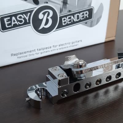 Easy B-Bender - real Chrome , only for Guitar with Tailpiece Stopbar for sale
