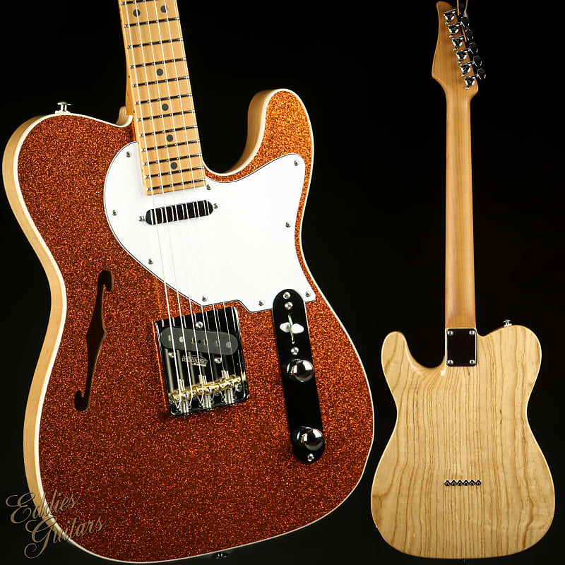 Suhr Eddie's Guitars Exclusive Custom Classic T Roasted - Orange Sparkle image 1