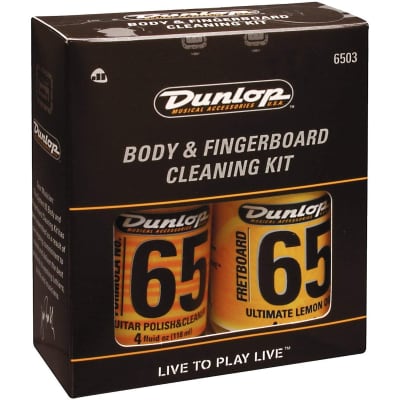 Dunlop 6503 System 65 Guitar & Bass Body & Fretboard Cleaning & Conditioning Kit image 2