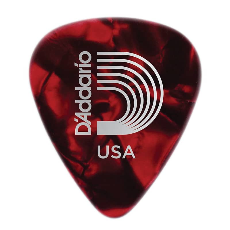 Planet Waves Red Pearl Celluloid Guitar Picks, 10 pack, Heavy image 1