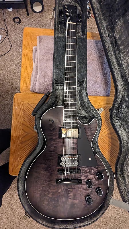 Gibson Les Paul Dark Knight - Satin Trans Ebony Burst image 1