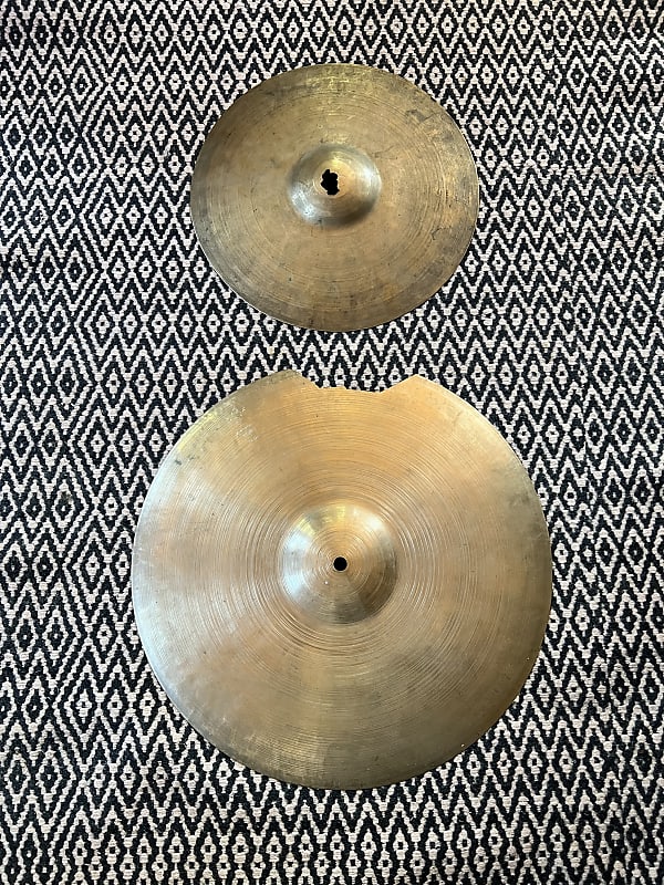 Damaged 16” Zildjian old stamp IIIc and 12” Constantinople | Reverb