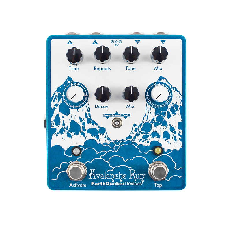 EarthQuaker Devices Avalanche Run Stereo Delay & Reverb with Tap Tempo V2 -  Free Shipping to the USA