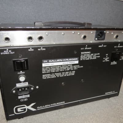 Gallien-Krueger 250ML Series II 100-Watt Stereo Lunchbox Guitar Combo 1980s - Black image 3