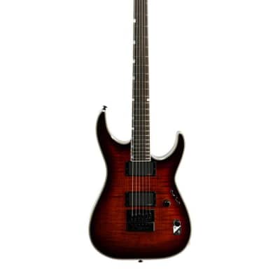 ESP LTD MH-1000 EverTune FM Electric Guitar Dark Brown Sunburst image 2