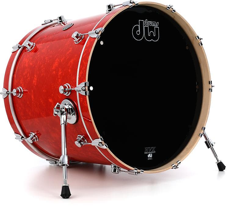 DW Performance Series Bass Drum - 18-inch x 22-inch - Tangerine Marine image 1