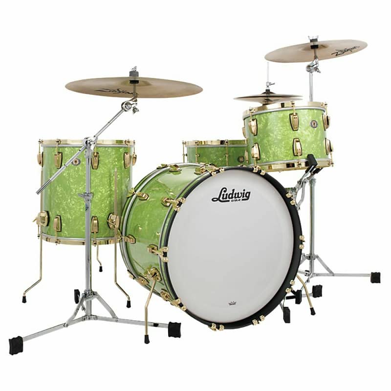 Ludwig 110th Anniversary Classic Maple Vintage Emerald Pearl 3pc "Fab" Shell Pack 2019 image 1