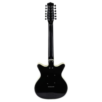 Danelectro 12SDC 12-String Electric Guitar - Black image 4