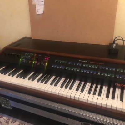 Rhodes Chroma 64-Key 16-Voice Polyphonic Analog Synthesizer 1982 - 1984 - Black w/ Wood Sides
