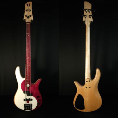 Fodera Yin Yang Standard Purpleheart 4 String Bass With Updated Case image 5