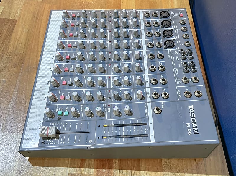 TASCAM M-08 8 Channel Analog Mixer - Vintage Mixing Console | Reverb