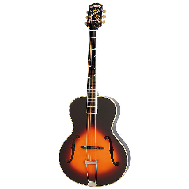 Epiphone Masterbilt Century Collection Zenith Classic Acoustic/Electric Guitar w/ F-Holes Vintage Sunburst image 2