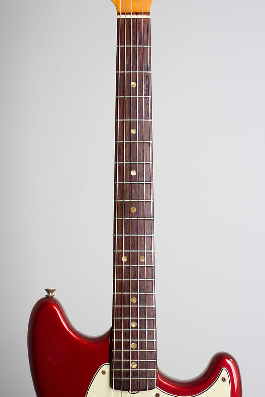 Fender Competition Mustang Solid Body Electric Guitar (1971), ser. #306296,  original grey hard shell case.