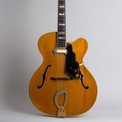 Guild  Artist Award B w/floating DeArmond pickup Arch Top Acoustic Guitar (1961), ser. #17325, brown tolex hard shell case. image 1