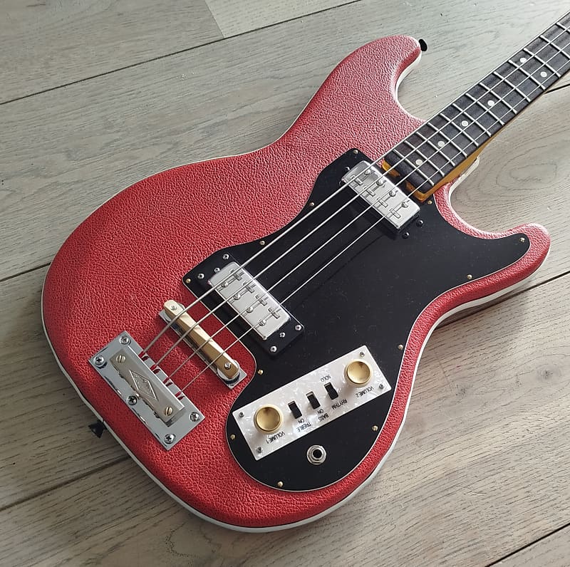 Hofner 182 Bass 1960s Red Vinyl
