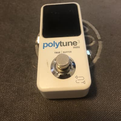 TC Electronic Polytune 3 Mini Polyphonic Tuning Pedal 2019 - Present - White for sale