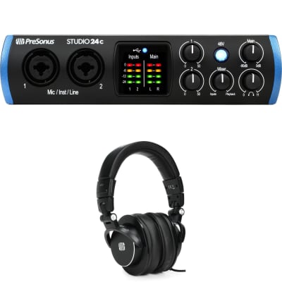 PreSonus Studio 24C 2x2 USB-C Audio / MIDI Interface