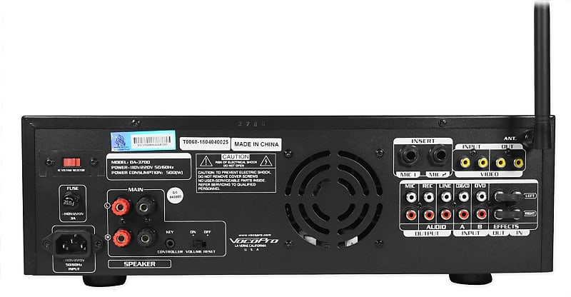 VOCOPRO DA-3700-BT 200w Digital Karaoke Mixer Amplifier w/ Bluetooth  Receiver