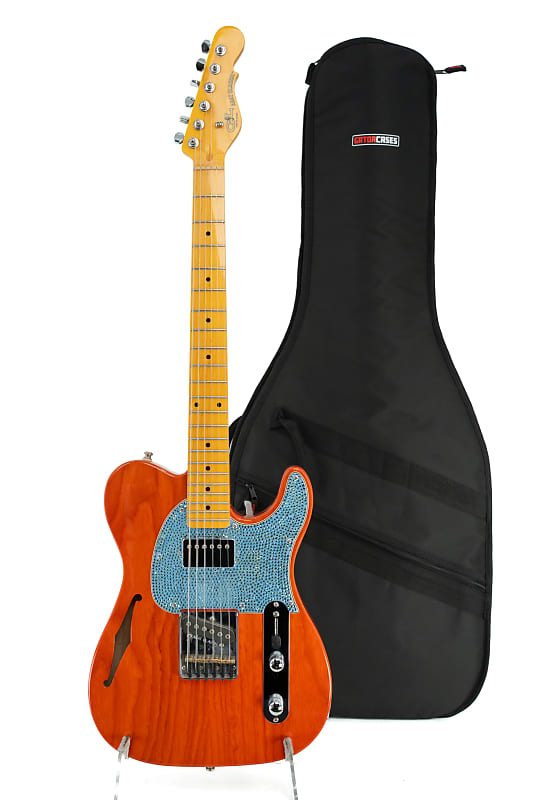Used G&L Tribute Series ASAT Classic Bluesboy Semi-Hollow with Maple Fretboard - Clear Orange image 1