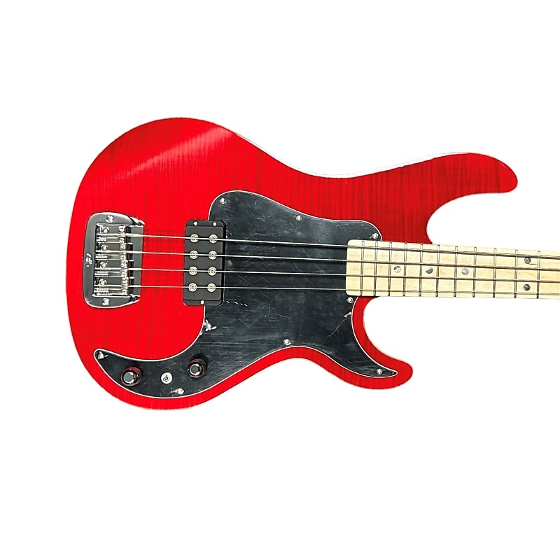 G&L Kiloton 4, Trans Red / Flame Maple Top / Bound Body / Maple *IN STOCK* Neck image 1