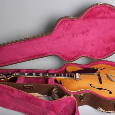 Guild  Artist Award B w/floating DeArmond pickup Arch Top Acoustic Guitar (1961), ser. #17325, brown tolex hard shell case. image 10
