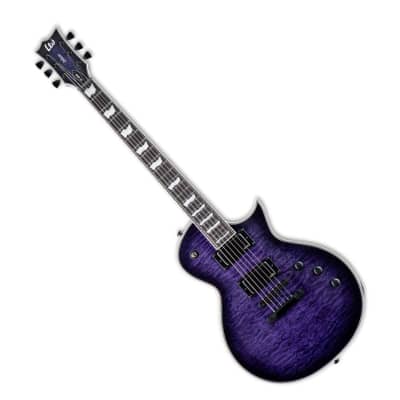 ESP LTD EC-1000 Electric Guitar - See-thru Purple Sunburst image 4