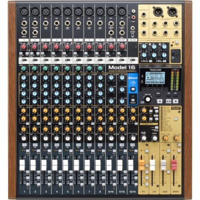 Tascam Model 16 Hybrid 14-Channel Mixer, Multitrack Recorder, and USB Audio Interface image 3