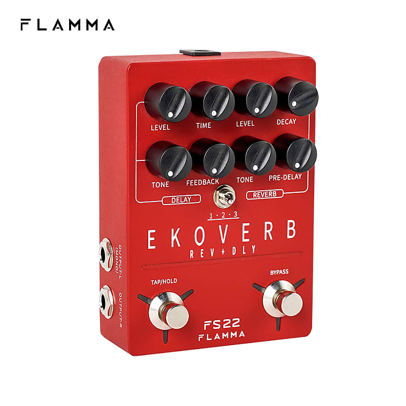 Flamma FS22 Ekoverb Dual Reverb Delay Pedal | Reverb Italia