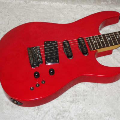 Barrington Foxxe electric guitar HSS in red finish with bag image 1
