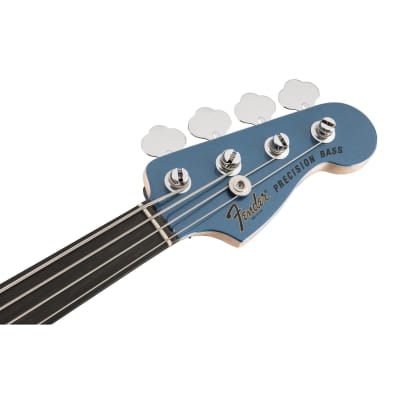 Fender Tony Franklin Fretless Precision Bass w/Hipshot Drop-D Xtender - Lake Placid Blue image 6