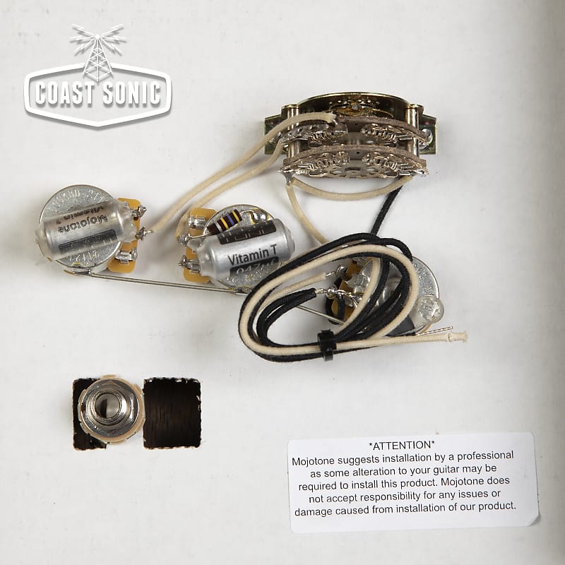 Mojotone PreWired Strat HSS Guitar Wiring Harness Reverb