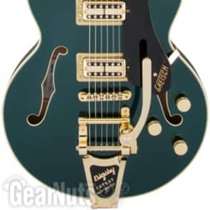 Gretsch G6659TG Players Edition Broadkaster Jr. Center Block Semi-hollowbody Electric Guitar - Cadillac Green  Bigsby Ta image 5
