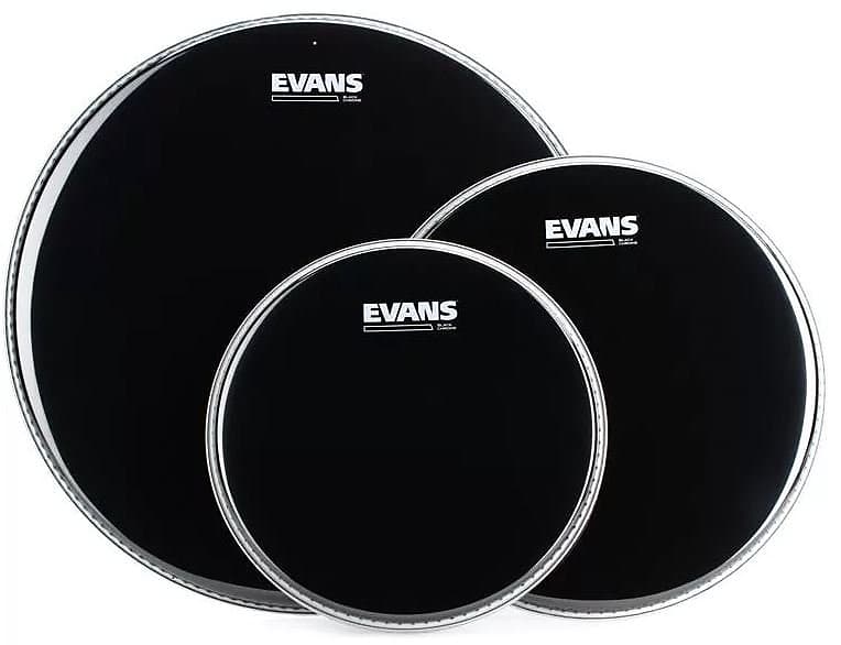 Evans Black Chrome 3-piece Tom Pack - 10/12/16 inch | Reverb
