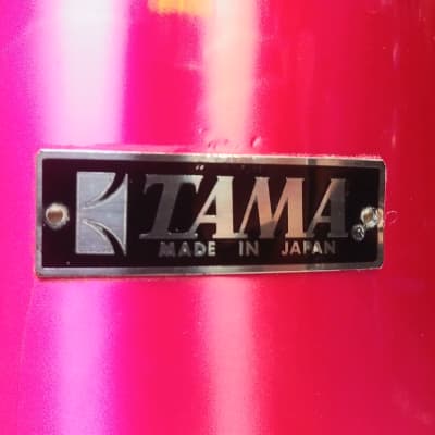 RARE! 1970s Tama Made In Japan Ruby Red Wrap 9 x 13" Imperialstar Concert Tom - Sounds Great! image 2
