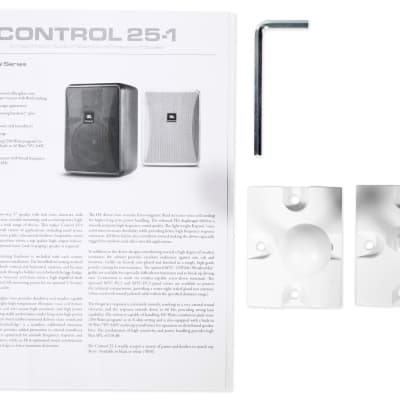 (2) JBL Control 25-1 5.25" 30w 70v Wall-Mount Commercial Restaurant/Bar Speakers image 9